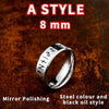Thick Runed Ring | 316L Stainless steel