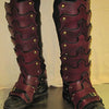 Dragon Scale Leather Greaves