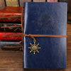 Vintage Nautical Spiral Notebook Diary - PU Leather