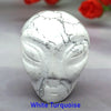 1.5&quot; Alien Skull Statue Healing Crystal &amp; Natural Stone Carved Figurine